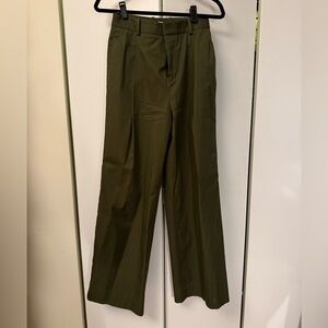 Frame Tapered Olive Green Trousers
